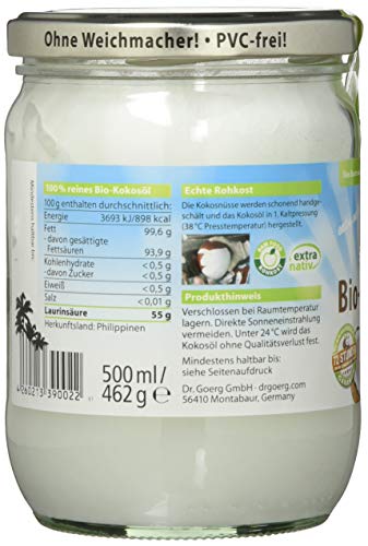 Dr. Goerg Premium Bio-Kokosöl 500 ml - 3