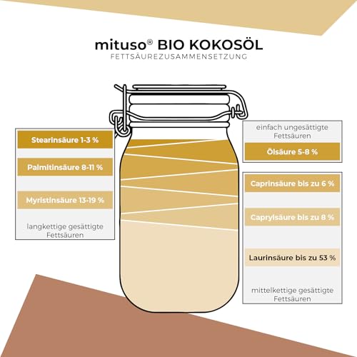 Mituso Bio Kokosöl nativ, 1er Pack (1 x 1 l) - 6