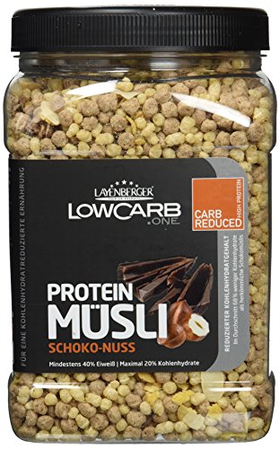 Layenberger LowCarb.one Protein Müsli Schoko-Nuss, 3er Pack (3 x 530 g)