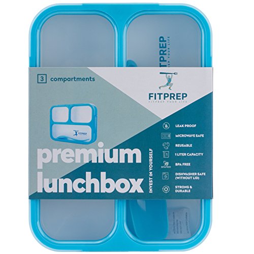 FITPREP Original Lunchbox | 3 Fächer | Auslaufsicher - 6