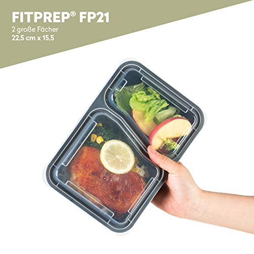 FITPREP [7er Pack] Original 2-Fach Meal Prep Container | Lunchbox - 3