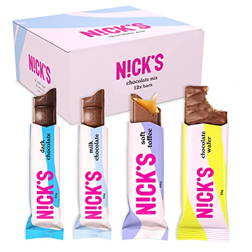 NICKS Chocolate Mix, Testpaket (Schokowaffeln 6 x 40g + Schokladen 6 x 25g)
