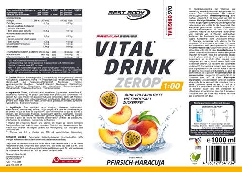Best Body Nutrition Vital Drink, 1000ml Flasche - 6
