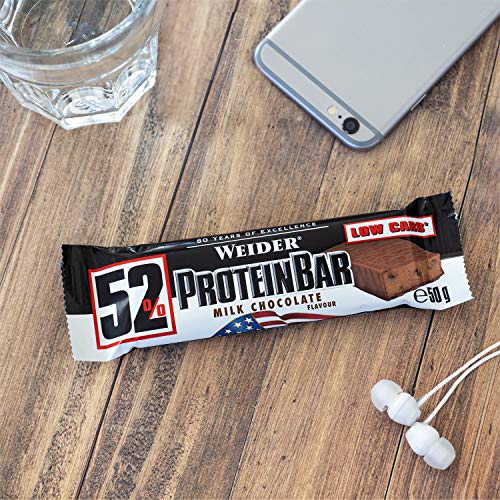 Weider 52% Protein Bar, (24x 50g Box) - 5
